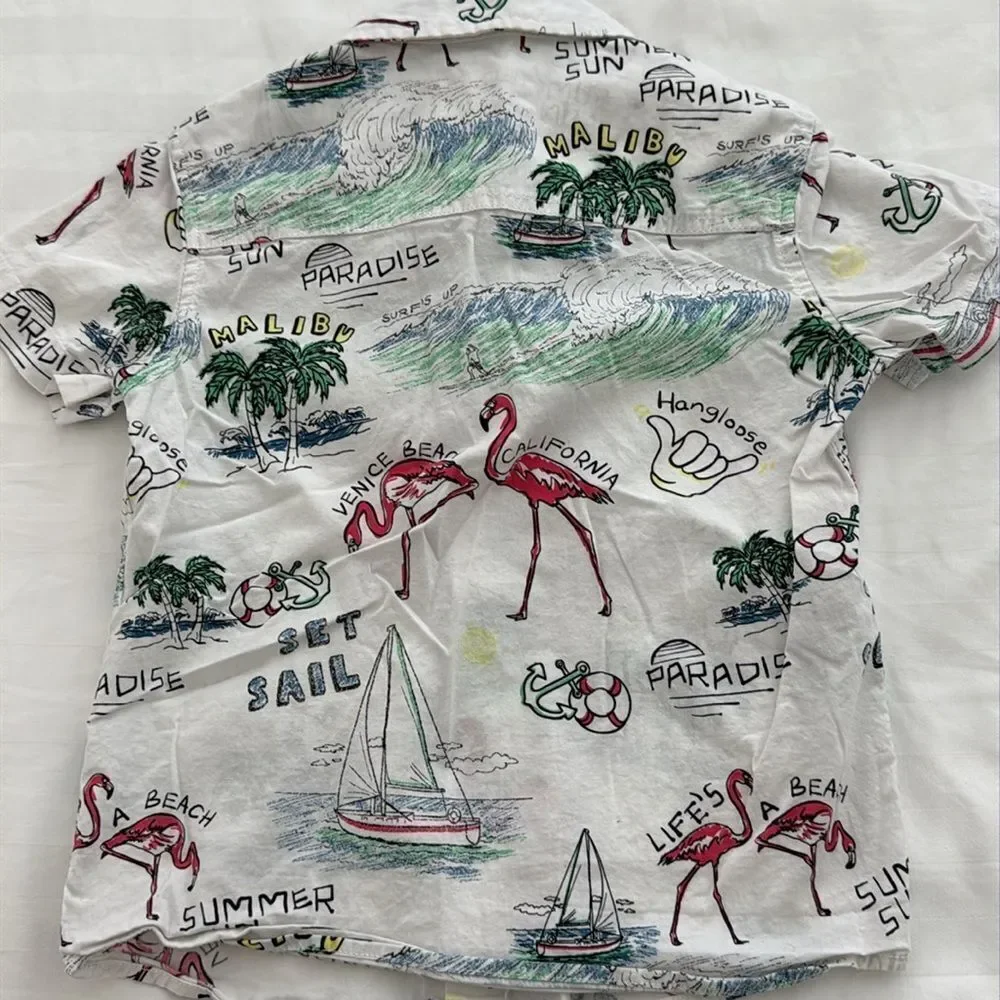 Boys short sleeve button down